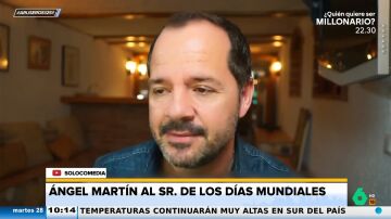 Ángel Martín, sobre que coincida el día mundial contra el hambre y el de la hamburguesa: "Al humano la coherencia se la pela"