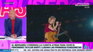 Alfonso Arús analiza el concierto de Taylor Swift en el Bernabéu: &quot;Estoy seguro que Isabel Pantoja pide más cosas&quot;