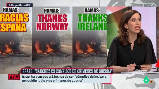 ARV- Ángeles Caballero reacciona a la respuesta de Israel contra España: "Hace un flaco favor al diálogo" ARV- Ángeles Caballero reacciona a la respuesta de Israel contra España: "Hace un flaco favor al diálogo"
