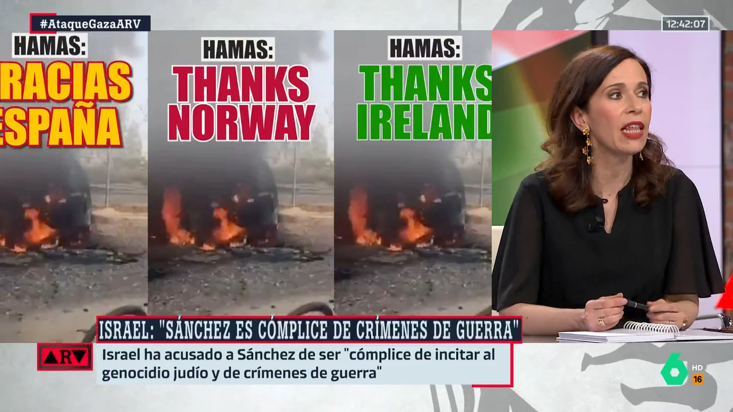 ARV- Ángeles Caballero reacciona a la respuesta de Israel contra España: "Hace un flaco favor al diálogo" ARV- Ángeles Caballero reacciona a la respuesta de Israel contra España: "Hace un flaco favor al diálogo"