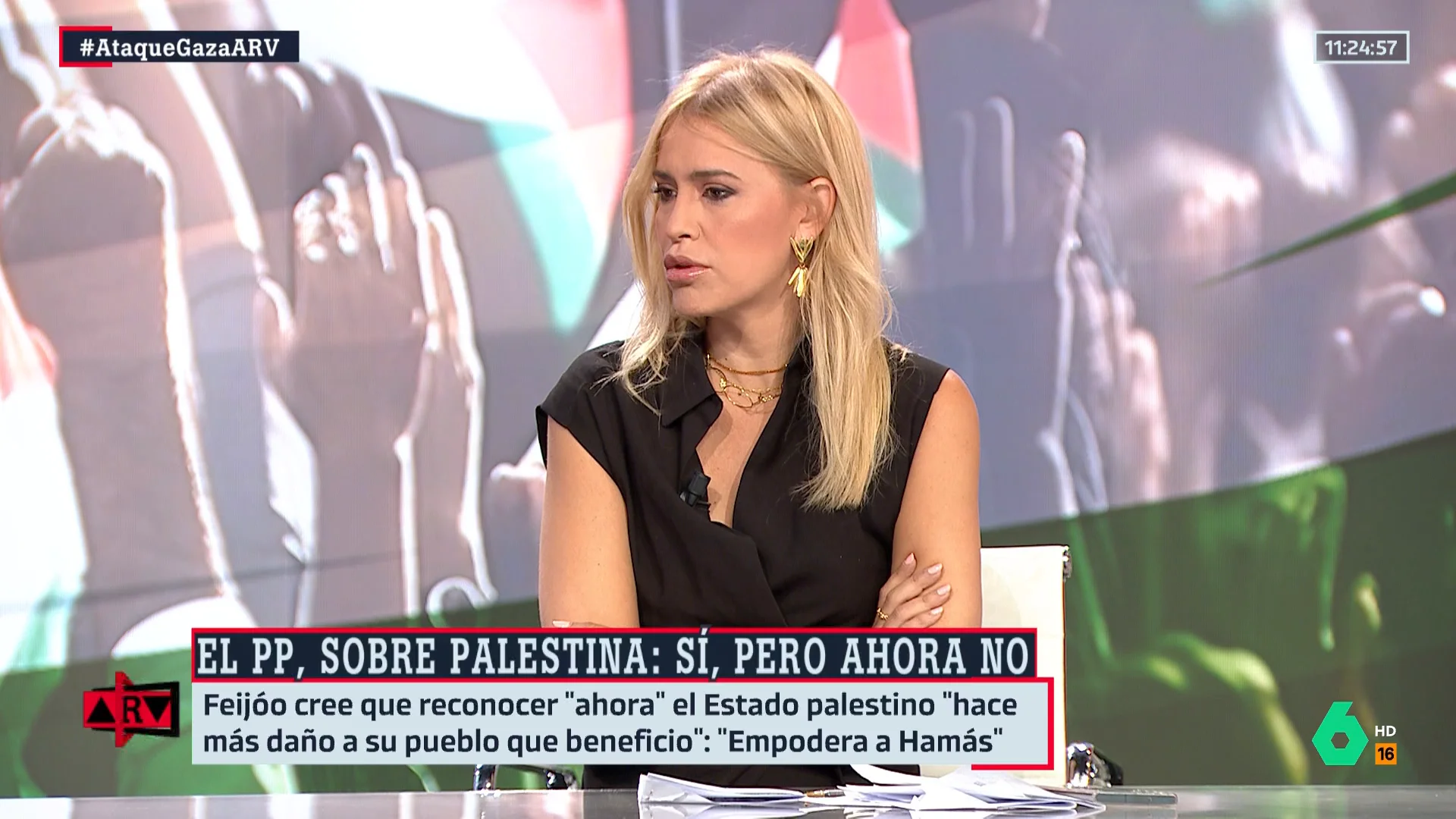 ARV- Afra Blanco responde a Feijóo: "¿Cuándo van a querer reconocer el Estado de Palestina, cuando no queden palestinos?"