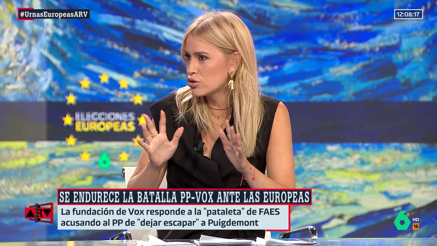 Afra Blanco, sobre la guerra derecha-ultraderecha en España: "Si Vox hoy está fuerte, es porque el PP lo ha blanqueado" Afra Blanco, sobre la guerra derecha-ultraderecha en España: "Si Vox hoy está fuerte, es porque el PP lo ha blanqueado"
