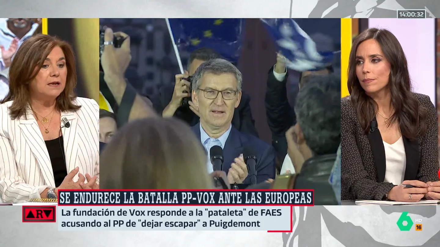 Lucía Méndez: "Me parece entre raro y sorprendente que PP y Vox se hayan empezado a dar de bofetadas" Lucía Méndez: "Me parece entre raro y sorprendente que PP y Vox se hayan empezado a dar de bofetadas"