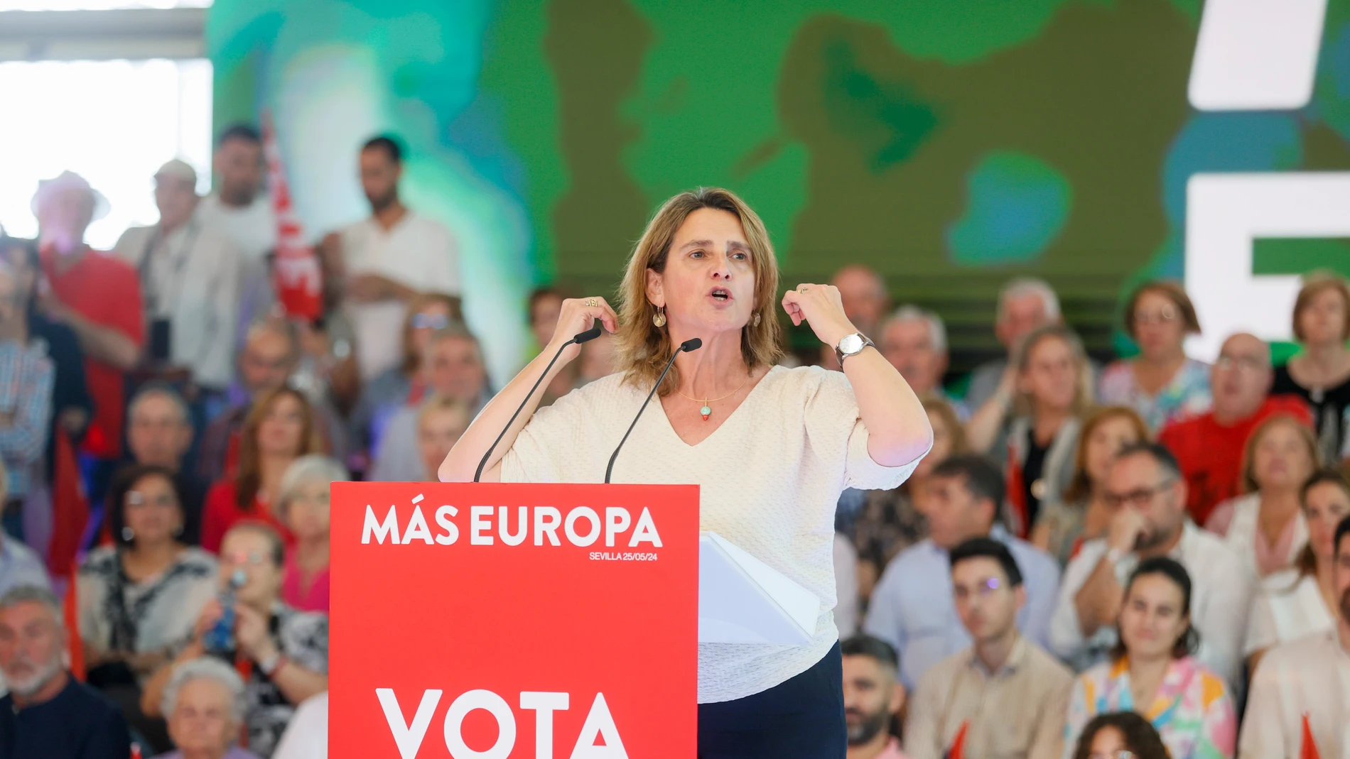 Imagen de archivo de la cabeza de lista de la candidatura socialista a las elecciones europeas, Teresa Ribera.