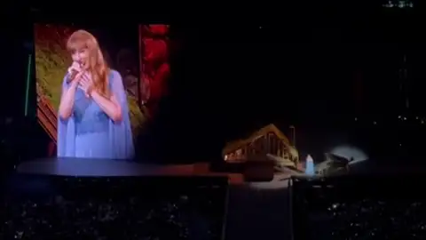 Ovación de más de dos minutos a Taylor Swift en el Bernabéu: "Os quiero"