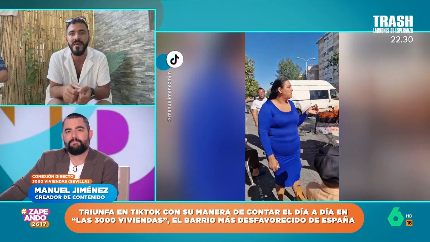 Manuel Jiménez triunfa en las redes sociales mostrando las 3.000 Viviendas: "Quería mostrar lo desconocido, lo que nunca se saca del barrio" Manuel Jiménez triunfa en las redes sociales mostrando las 3.000 Viviendas: "Quería mostrar lo desconocido, lo que nunca se saca del barrio"