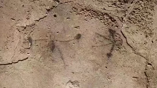 Dibujos en las paredes de Pompeya hechos por niños Dibujos en las paredes de Pompeya hechos por niños