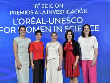 Las cinco investigadoras galardonadas con el premio L’Oréal-UNESCO