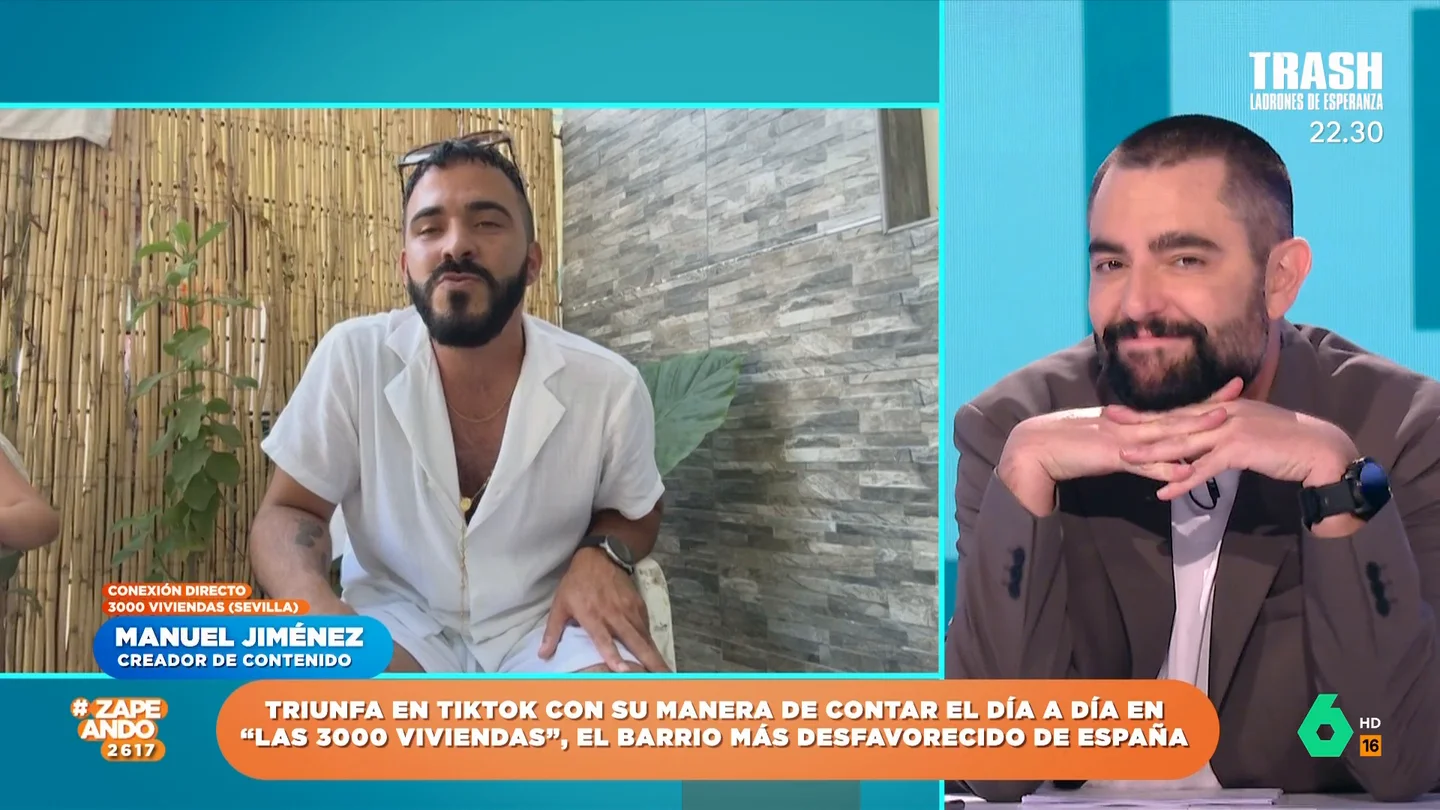 De 'la estirada' a 'Nobita': Manuel Jiménez, 'tiktoker de las 3.000', pone motes a los zapeadores De 'la estirada' a 'Nobita': Manuel Jiménez, 'tiktoker de las 3.000', pone motes a los zapeadores