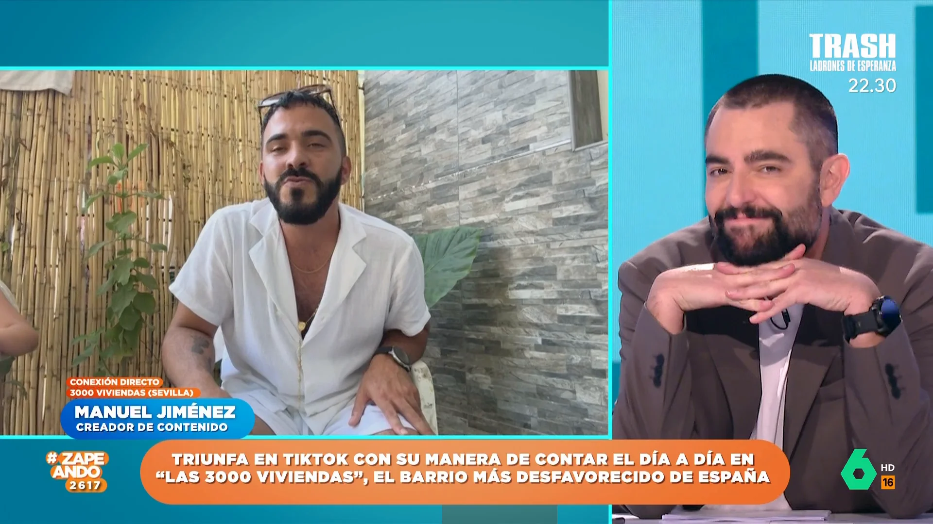 De 'la estirada' a 'Nobita': Manuel Jiménez, 'tiktoker de las 3.000', pone motes a los zapeadores