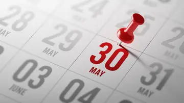Calendario 30 de mayo