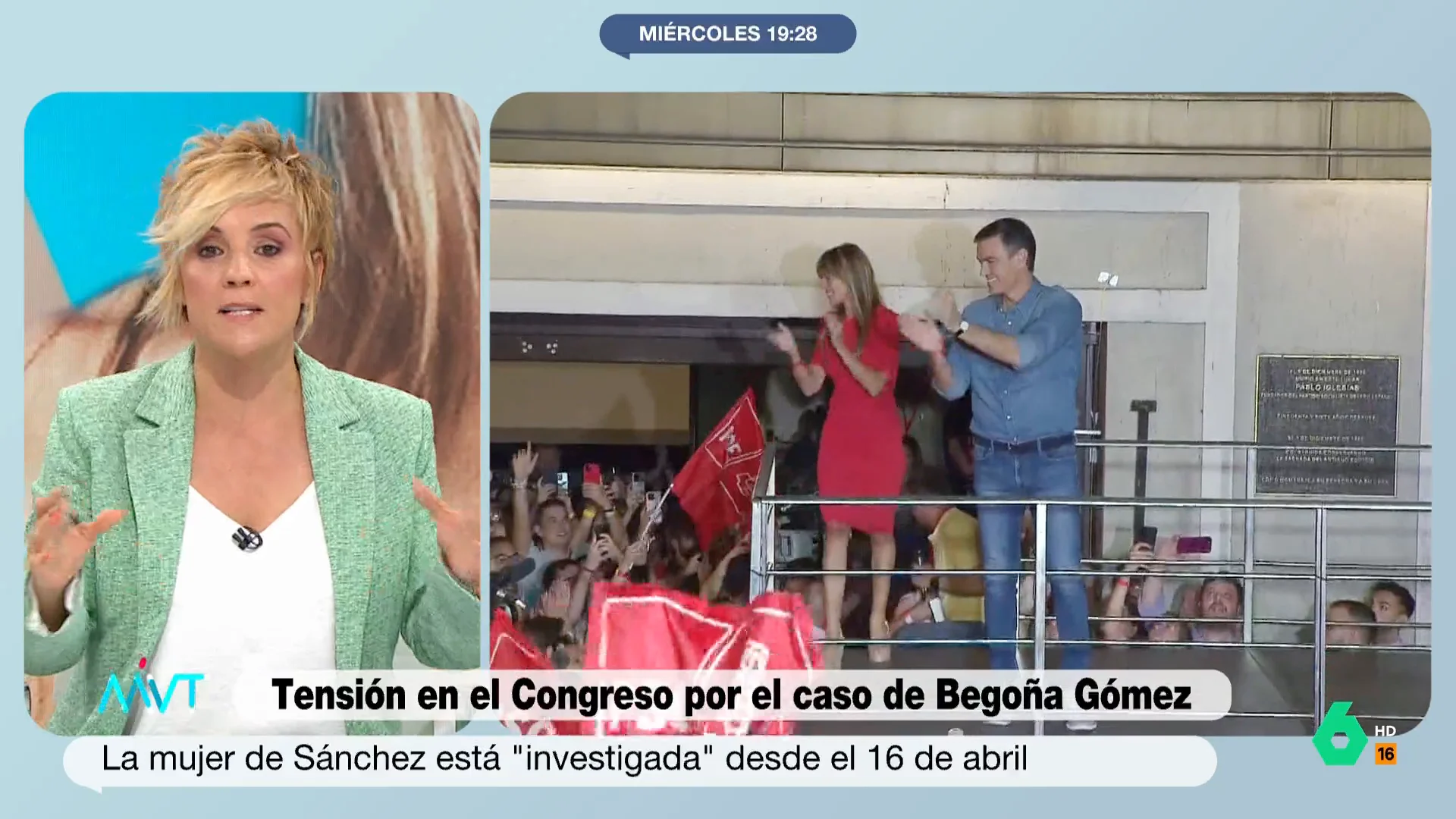 Elisa Beni, Alfonso Pérez Medina y Ramón Espinar analizan en este vídeo de Más Vale Tarde las últimas informaciones del caso en el que Begoña Gómez aparece como investigada. La reacción de Cristina Pardo en este vídeo.