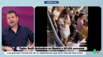 Iñaki López reacciona a la petición de mano en el concierto de Taylor Swift
