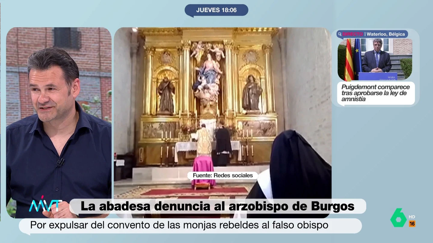 Iñaki López comenta la misa con mensaje de las monjas clarisas Iñaki López comenta la misa con mensaje de las monjas clarisas