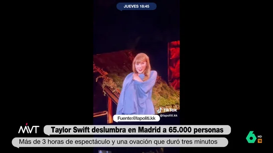 Iñaki López, sobre los aplausos que emocionaron a Taylor Swift Iñaki López 'reparte' ironía mientras analiza el concierto de ayer de Taylor Swift en Madrid y, en este vídeo, valora el aplauso brutal que recibió la cantante al terminar. "Es un grinch, todo el rato metiéndose con todo", le responde Cristina Pardo.