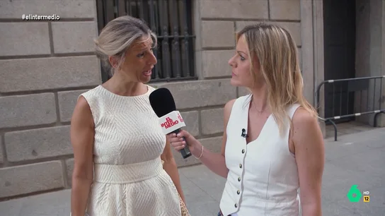 Yolanda Díaz justifica su "a la mierda" ante Andrea Ropero: "Invoqué a Labordeta" Yolanda Díaz justifica su "a la mierda" ante Andrea Ropero: "Invoqué a Labordeta"