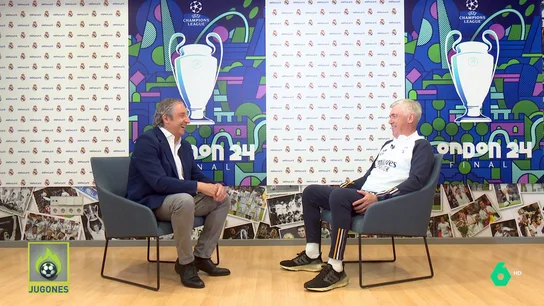 Carlo Ancelotti, con Josep Pedrerol Carlo Ancelotti, con Josep Pedrerol