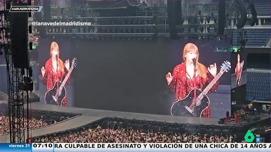 Taylor Swift vuelve a triunfar en su segunda cita y se despide de España diciendo que en ningún sitio han cantado tan alto Taylor Swift vuelve a triunfar en su segunda cita y se despide de España diciendo que en ningún sitio han cantado tan alto