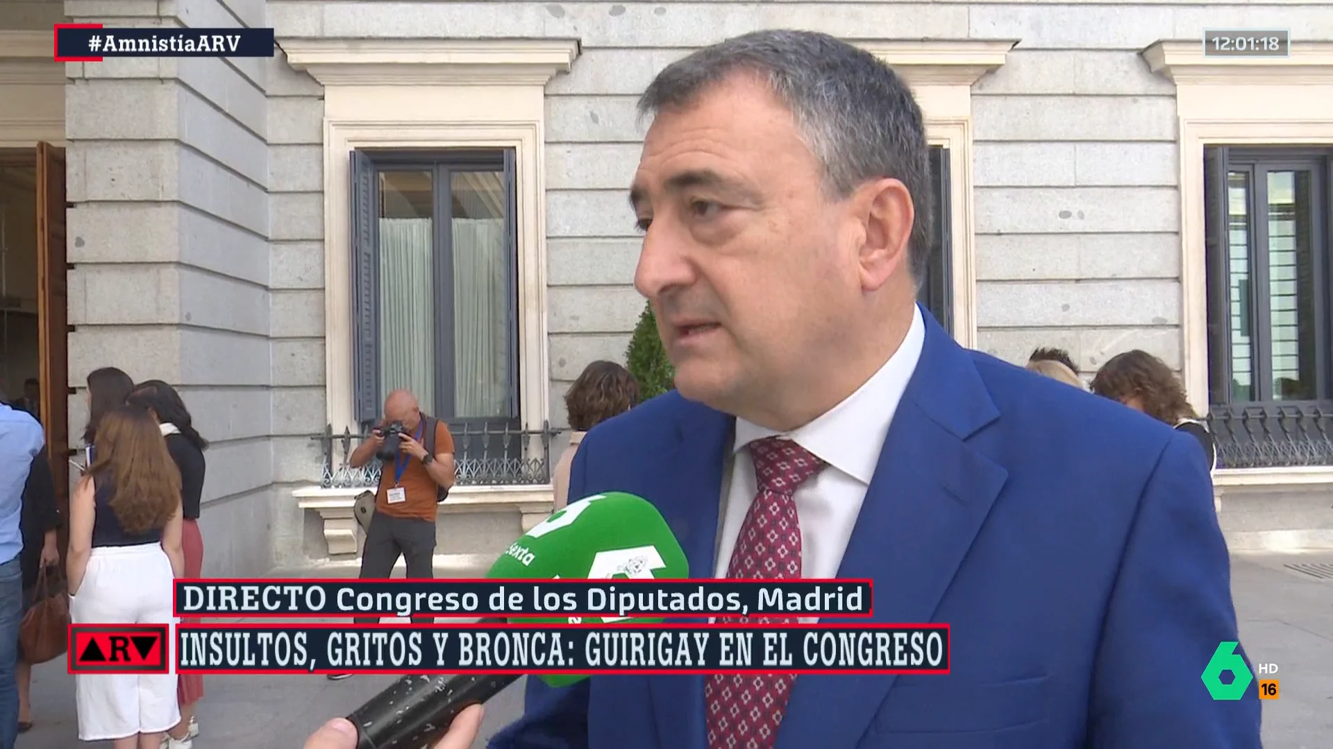 ARV- Aitor Esteban, sobre la bronca en el Congreso: "Vox lo tenía orquestado, probablemente para provocar descontrol"
