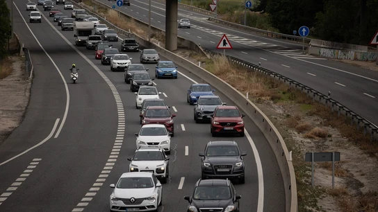 Imagen de una autovía en Madrid Imagen de una autovía en Madrid