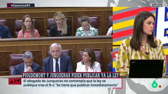 ARV- Ángela Martialay, sobre el retraso de la publicación de la amnistía en el BOE: "Hay intencionalidad política" ARV- Ángela Martialay, sobre el retraso de la publicación de la amnistía en el BOE: "Hay intencionalidad política"