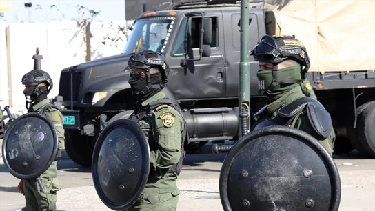 Soldados iraquíes en una foto de archivo Soldados iraquíes en una foto de archivo