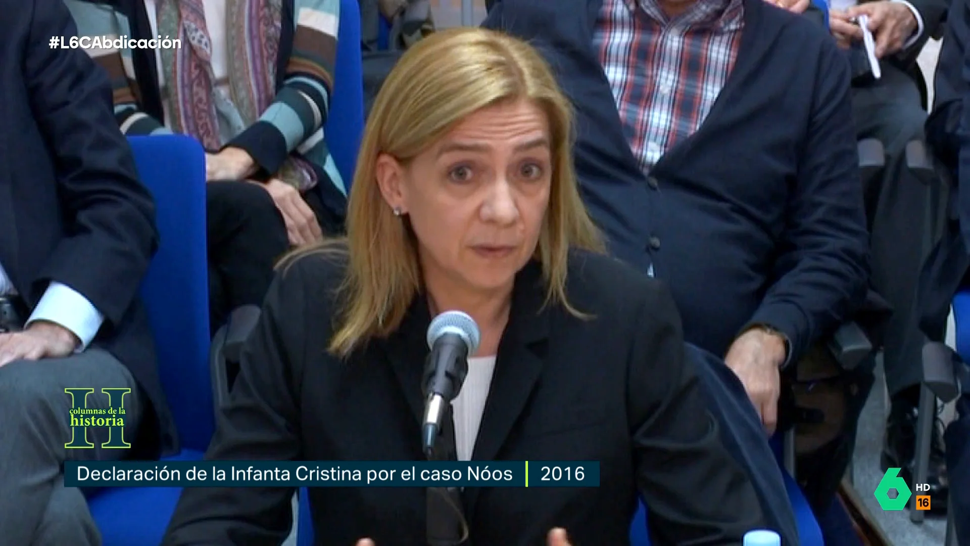 "Desde la Zarzuela le hicieron ver la conveniencia de que tuviera un gesto de arrepentimiento y no lo tuvo, fue muy altiva", afirma en este vídeo de laSexta Columna la periodista Mábel Galaz sobre la infanta Cristina.