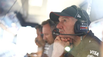 Adrian Newey, durante una prueba de F1