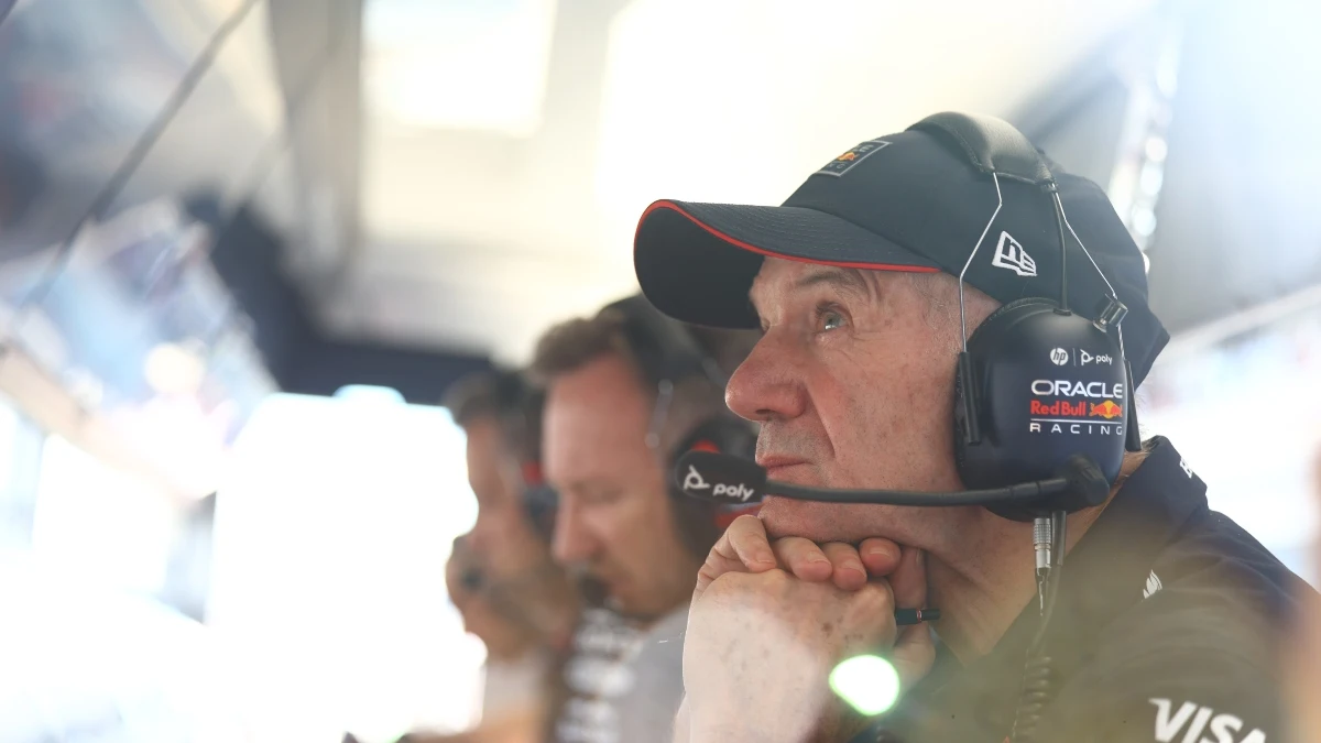 Adrian Newey, durante una prueba de F1