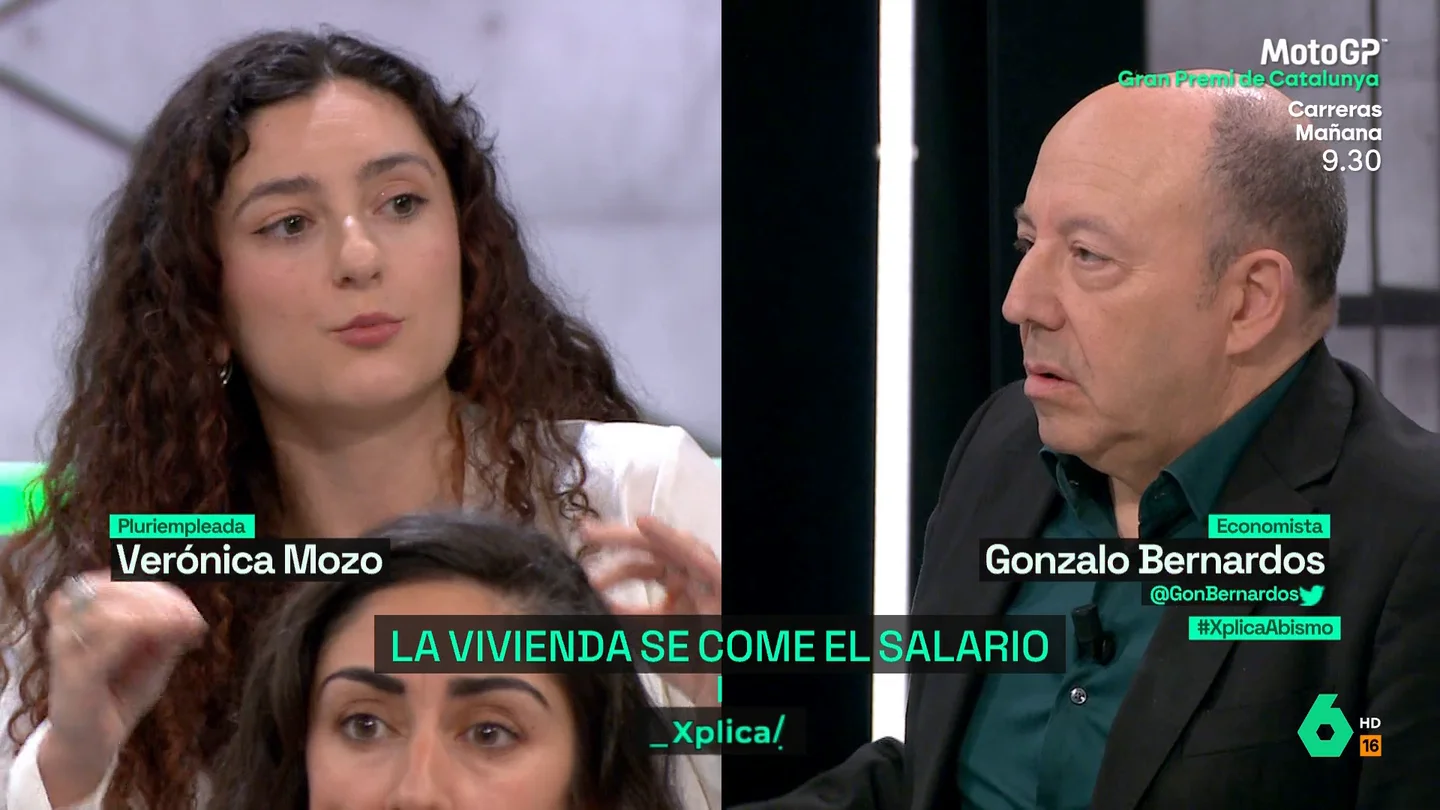 XPLICA El tenso debate entre Gonzalo Bernardos y una pluriempleada XPLICA El tenso debate entre Gonzalo Bernardos y una pluriempleada