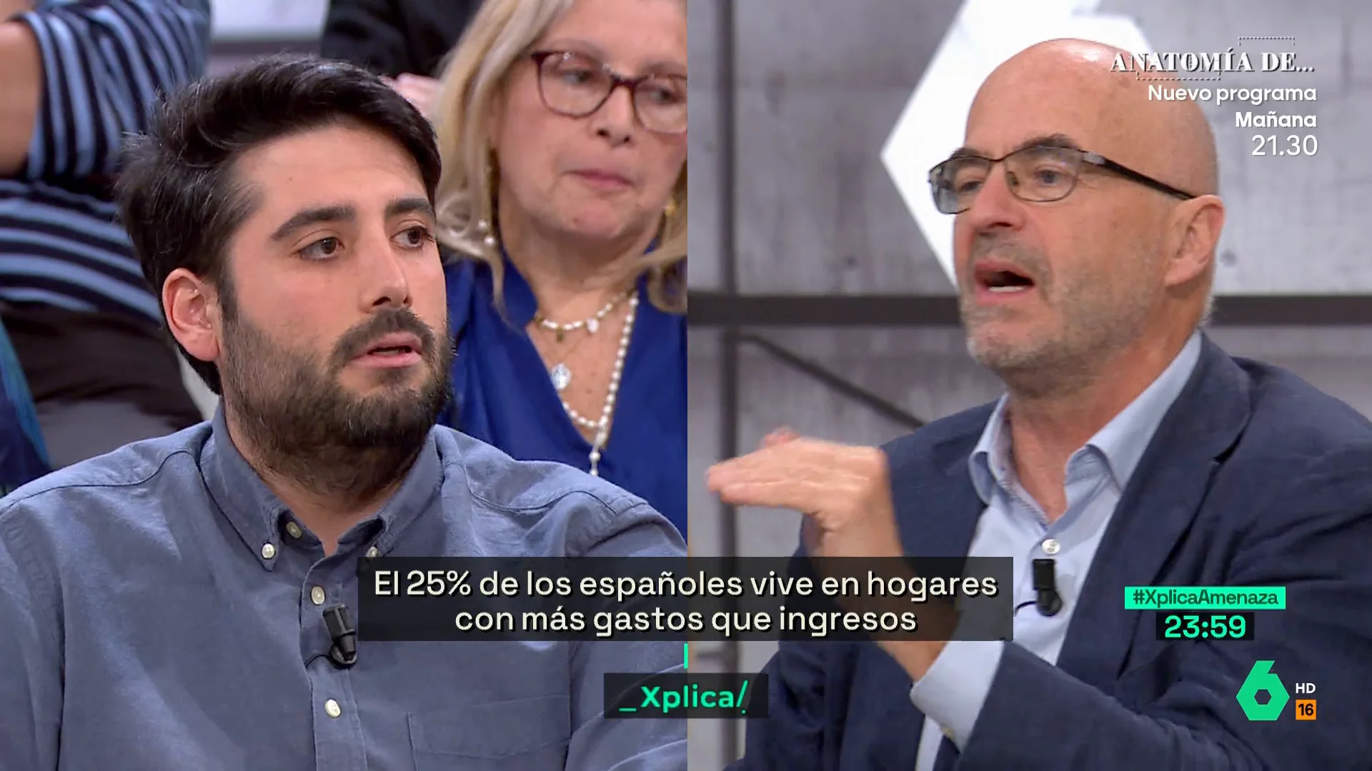  El tenso debate entre un joven y Díaz-Giménez sobre asumir responsabilidades