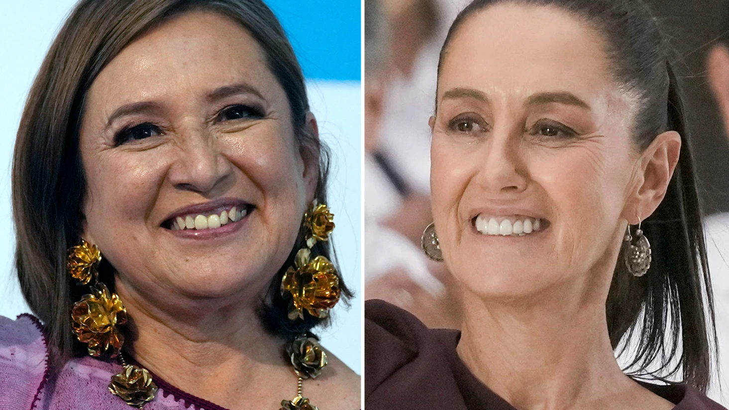 Xóchitl Gálvez y Claudia Sheinbaum, candidatas a la presidencia de México