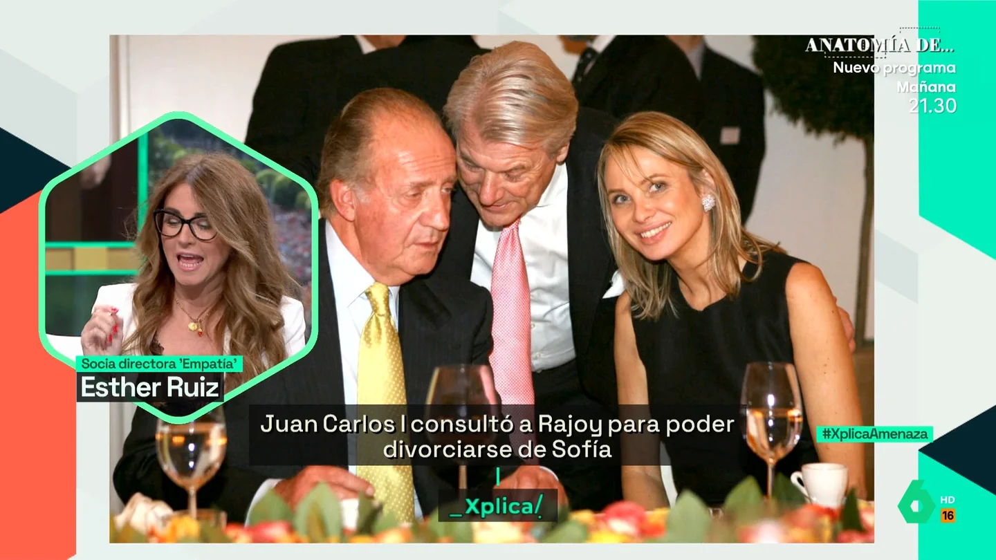 XPLICA Esther Ruiz, sobre que se conociera el accidente de Botsuana de Juan Carlos por el disparo en el pie de Froilán: "Es una metáfora maravillosa" XPLICA Esther Ruiz, sobre que se conociera el accidente de Botsuana de Juan Carlos por el disparo en el pie de Froilán: "Es una metáfora maravillosa"
