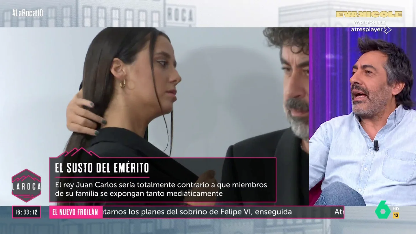 LA ROCA_Juan del Val desmiente la supuesta llamada del rey emérito a la infanta Elena ante los rumores de participación de Victoria Federica en una serie LA ROCA_Juan del Val desmiente la supuesta llamada del rey emérito a la infanta Elena ante los rumores de participación de Victoria Federica en una serie
