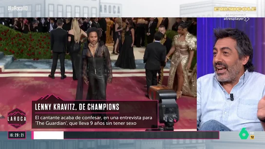 LA ROCA_Juan del Val, a Lenny Kravitz tras confesar que lleva 9 años sin tener sexo: "Ese cuerpo se tiene para chuscar, si no para qué lo quieres" LA ROCA_Juan del Val, a Lenny Kravitz tras confesar que lleva 9 años sin tener sexo: "Ese cuerpo se tiene para chuscar, si no para qué lo quieres"