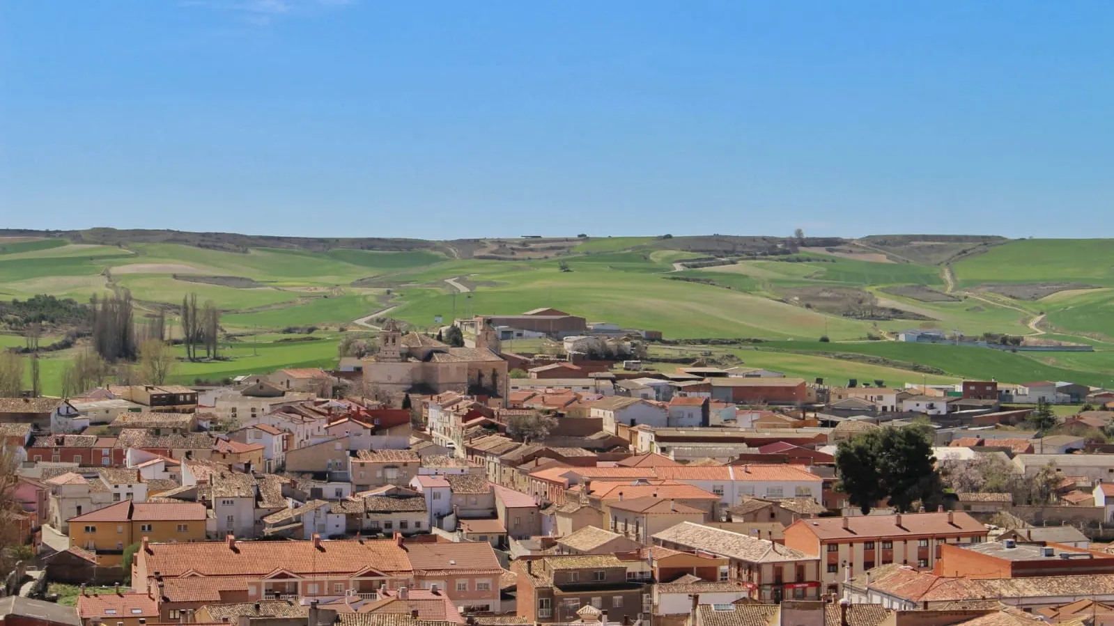 Panorámica de Baltanás desde las bodegas Panorámica de Baltanás desde las bodegas