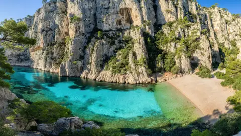 Calanque d'en-Vau, en Cassis, Francia Calanque d'en-Vau, en Cassis, Francia