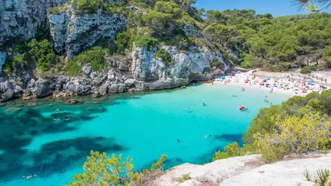 Cala Macarella, en Menorca Cala Macarella, en Menorca