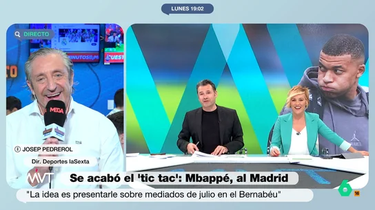 El último "Tic, Tac" de Josep Pedrerol antes del fichaje de Mbappé por el Real Madrid Josep Pedreron analiza en Más Vale Tarde el fichaje de Kilian Mbappé por el Real Madrid y, en este vídeo, despida la conexión con su mítico, y último "Tic, Tac" antes del fichaje del futbolista francés por el club blanco.