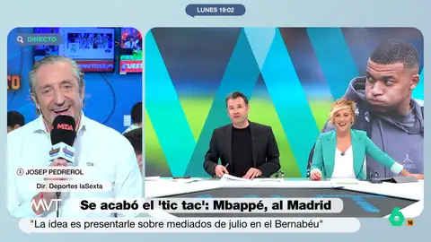 Josep Pedreron analiza en Más Vale Tarde el fichaje de Kilian Mbappé por el Real Madrid y, en este vídeo, despida la conexión con su mítico, y último "Tic, Tac" antes del fichaje del futbolista francés por el club blanco.