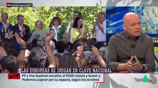 ARV- Gabi Sanz, sobre Vox en las elecciones europeas: "Puede ser la gran sorpresa"