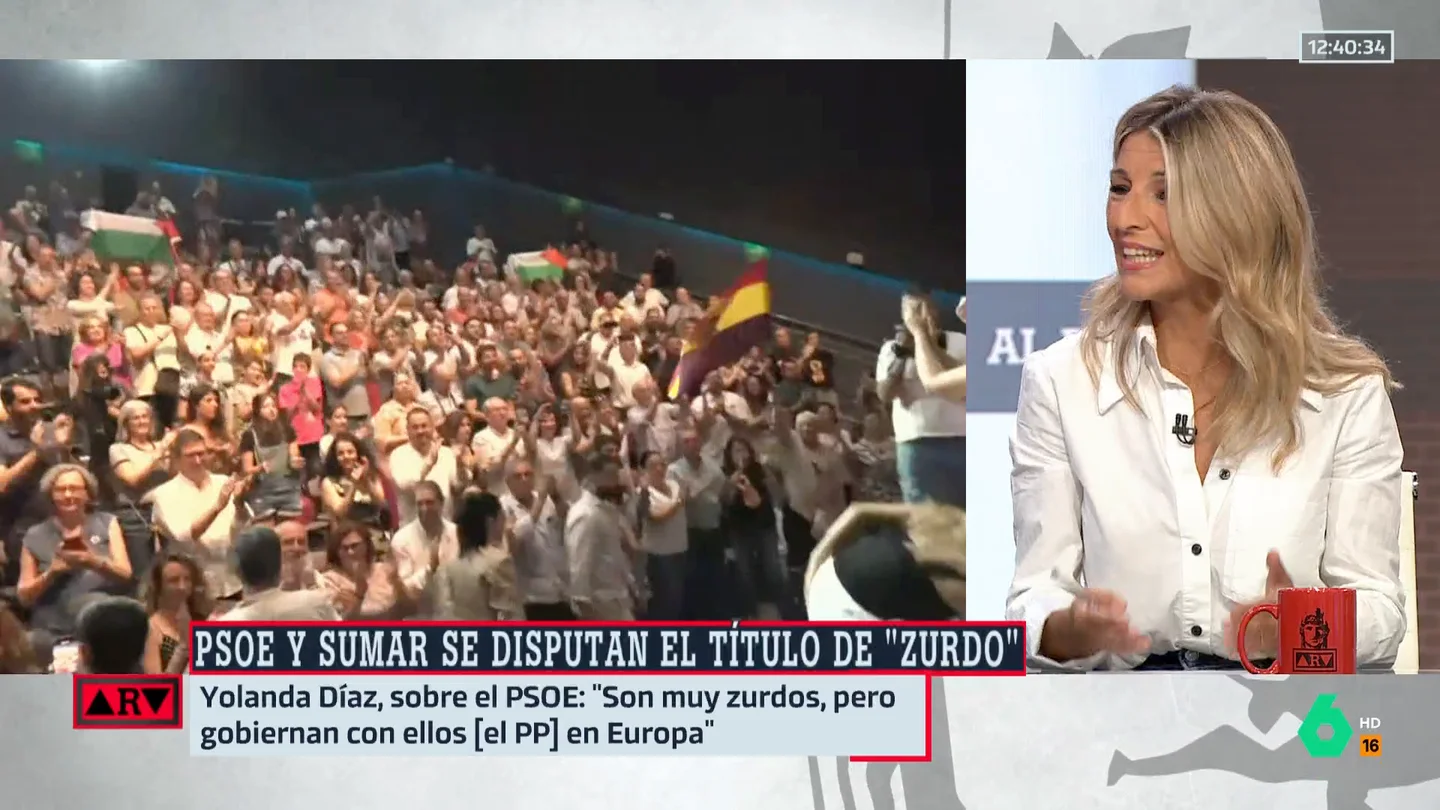 ARV- Yolanda Díaz, muy crítica con el PSOE: "La economía española no va como un cohete" ARV- Yolanda Díaz, muy crítica con el PSOE: "La economía española no va como un cohete"