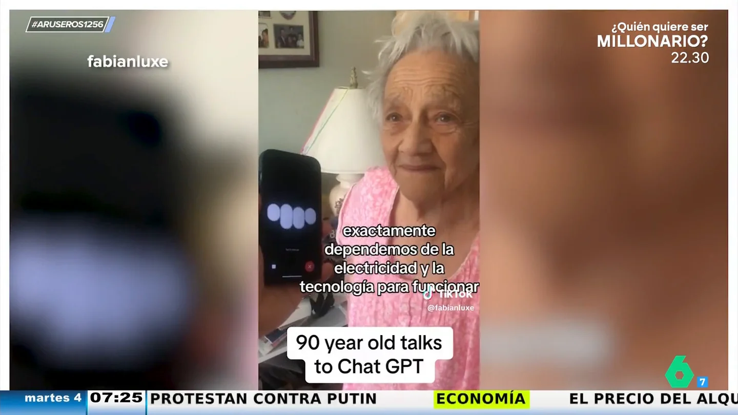 Una abuela arrasa en TikTok al dejar callada a la inteligencia artificial: "No eres más que una máquina" Una abuela arrasa en TikTok al dejar callada a la inteligencia artificial: "No eres más que una máquina"
