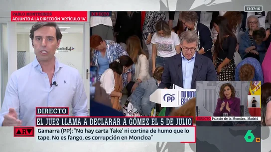 Montesinos revela "el desconcierto" del PP por las palabras de Feijóo sobre la moción de censura: "Algunos barones no lo entendieron" Montesinos revela "el desconcierto" del PP por las palabras de Feijóo sobre la moción de censura: "Algunos barones no lo entendieron"