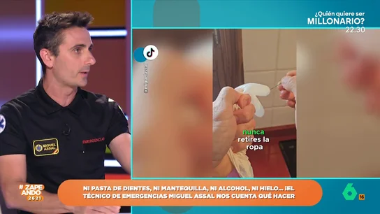 ¿Qué debemos hacer ante una quemadura? Esta es la recomendación de Miguel Assalt, técnico de emergencias ¿Qué debemos hacer ante una quemadura? Esta es la recomendación de Miguel Assalt, técnico de emergencias