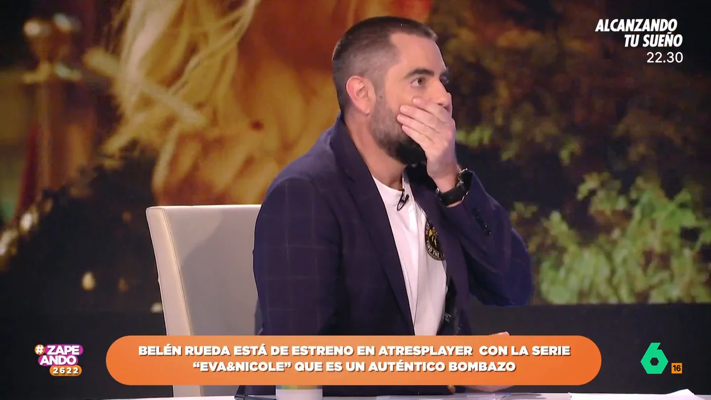 El lapsus de Dani Mateo que lo hace 'huir' del plató: llama Belén Esteban a Belén Rueda El lapsus de Dani Mateo que lo hace 'huir' del plató: llama Belén Esteban a Belén Rueda