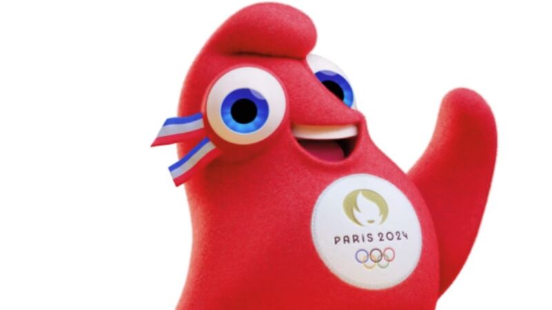 Imagen de la Phryge olímpica, la mascota de París 2024.