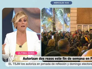 Cristina Pardo, sobre las manifestaciones en la sede del PSOE