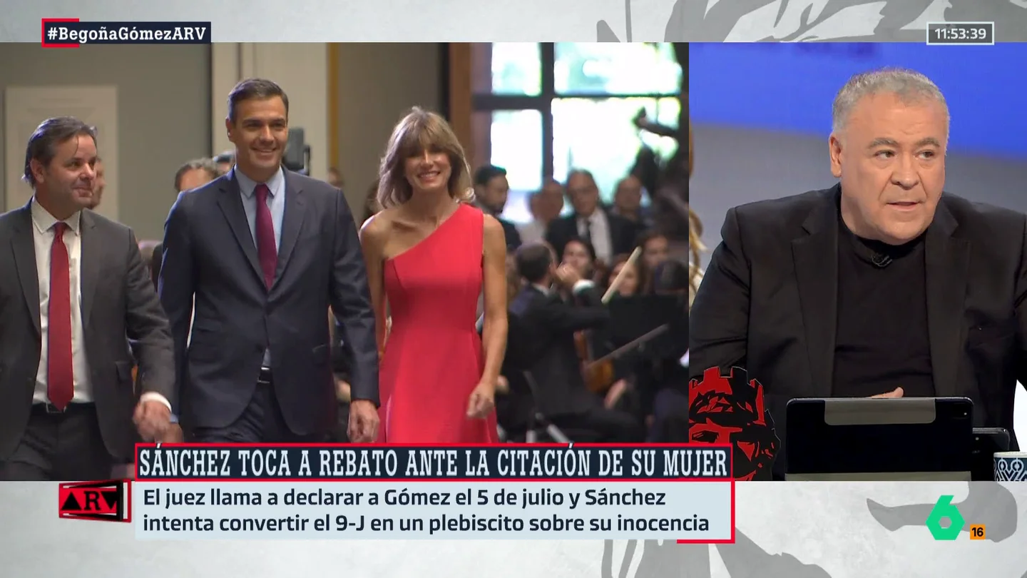 Ferreras, sobre los reclamos del PP para que Sánchez dimita: "No hay nada que determine que (lo de Begoña Gómez) sea delictivo" Ferreras, sobre los reclamos del PP para que Sánchez dimita: "No hay nada que determine que (lo de Begoña Gómez) sea delictivo"