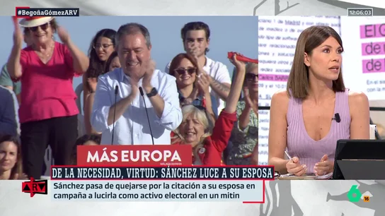 ARV - Ainhoa Martínez desvela lo que dicen en el "entorno de Sánchez": "Lo de Begoña Gómez moviliza porque es una persecución al presidente" ARV - Ainhoa Martínez desvela lo que dicen en el "entorno de Sánchez": "Lo de Begoña Gómez moviliza porque es una persecución al presidente"